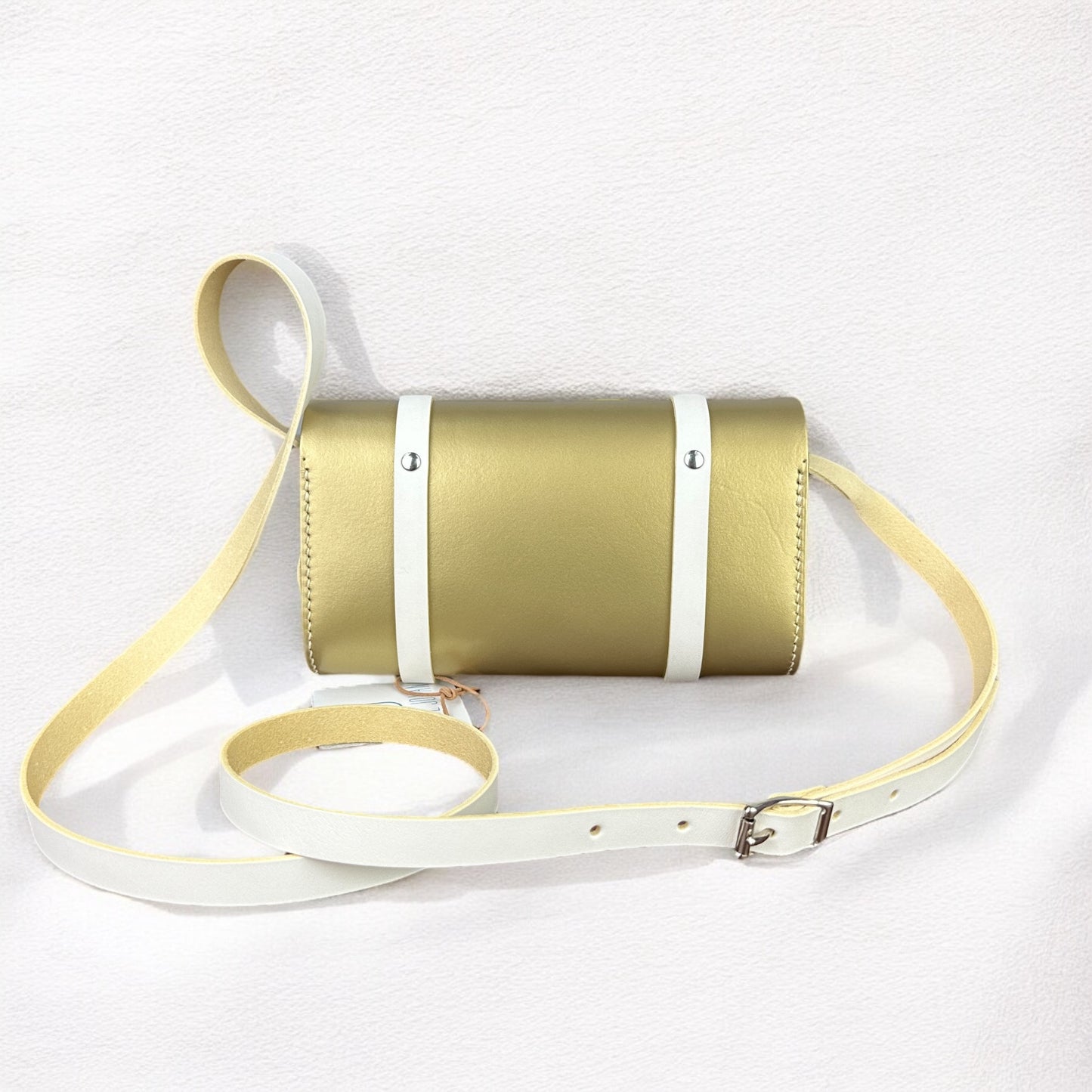 Rosalie Or à lanières blanches