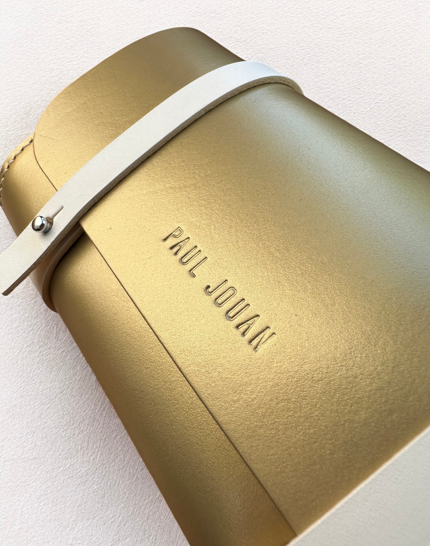 Rosalie Or à lanières blanches